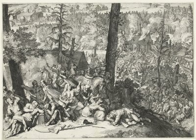 Vittoria del duca Carlo V di Lorena e del margravio Luigi Guglielmo di Baden-Baden sui Turchi, 1687 da Romeyn de Hooghe (attributed to)