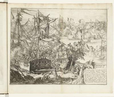 Battaglia di Lepanto, 1571 da Romeyn de Hooghe (attributed to)