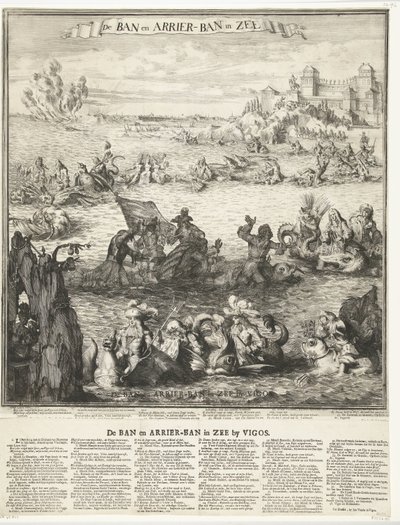 Caricatura sulla presa della flotta d