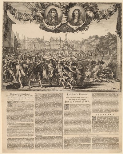 Rappresentazione della vera storia di Johan de Witt... da Romeyn de Hooghe