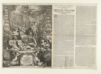 Allegoria sulla morte di Michiel de Ruyter, 1676 da Romeyn de Hooghe
