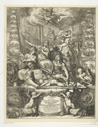 Allegoria sulla morte di Michiel de Ruyter, 1676 da Romeyn de Hooghe