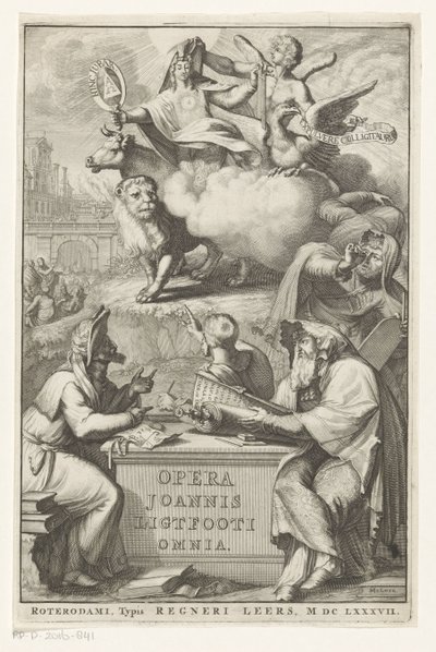 Figura allegorica con uomo ebreo da Romeyn de Hooghe