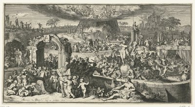 Rappresentazione allegorica con Tabula Cebetis da Romeyn de Hooghe