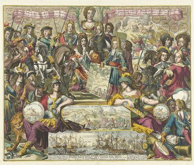 Allegoria della vittoria degli Alleati nel 1704, 1704-1705 da Romeyn de Hooghe