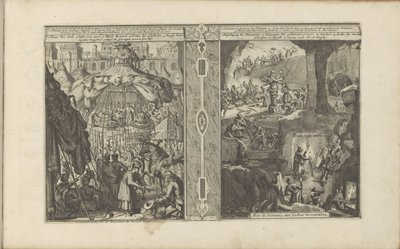 Celebrazione della nascita del Gran Mogol; Miniera di diamanti da Romeyn de Hooghe