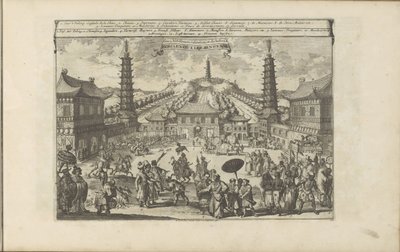 Corte a Pechino da Romeyn de Hooghe
