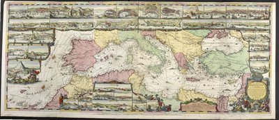 Mappa del Mediterraneo, da 