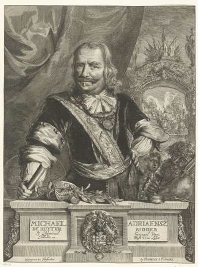 Ritratto di Michiel de Ruyter da Romeyn de Hooghe