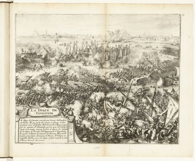 Battaglia per la diga di Kauwenstein, 1585 da Romeyn de Hooghe