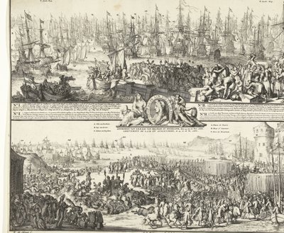 Viaggio di Guglielmo III in Inghilterra, 1688 da Romeyn de Hooghe