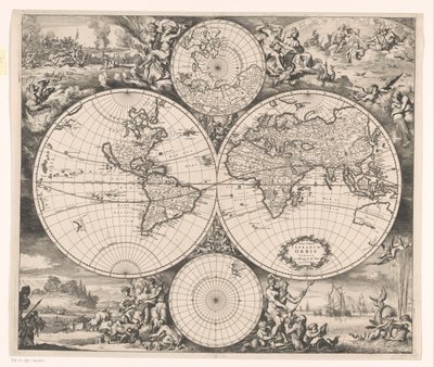 Mappa del mondo con un