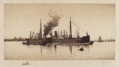 Senza titolo (Vapore nel porto di Boston) da Rominer Lovewell