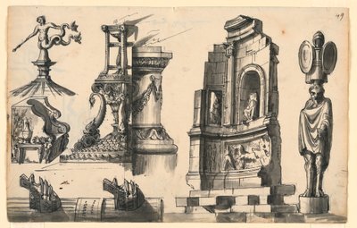Dettagli architettonici in stile classico e pseudo-classico da Romolo Achille Liverani