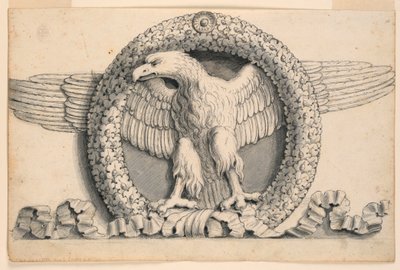 Corona di Foglie di Quercia con Aquila da Romolo Achille Liverani