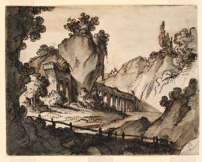Progetto scenografico, acquedotto da Romolo Achille Liverani