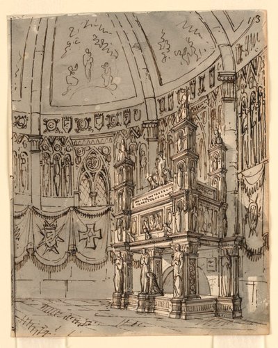 Scenografia, Interno di chiesa gotica da Romolo Achille Liverani