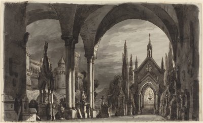 Cimitero dei Ravenswoods, da "Lucia di Lammermoor" da Romolo Liverani
