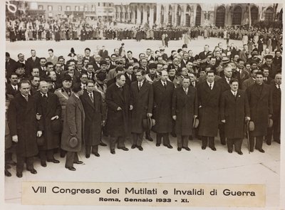 "VIII Congresso dei Mutilati e Invalidi di Guerra - Roma, gennaio 1933 - 11" da Romolo del Papa