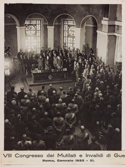 "VIII Congresso dei Mutilati e Invalidi di Guerra - Roma, gennaio 1933 - 11" da Romolo del Papa