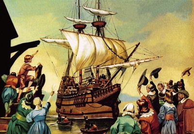 Partenza dei Padri Pellegrini per l