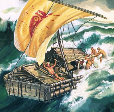 Il viaggio del Kon-Tiki da Ron Embleton
