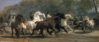 Studio per il mercato dei cavalli, 1852-54 da Rosa Bonheur