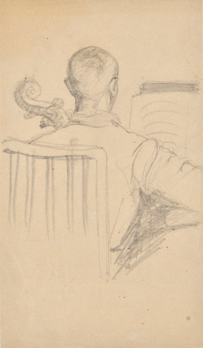 Walter Barwig che suona il violoncello da Rosa Simon Barwig