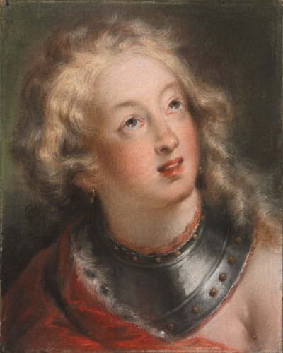 Testa di una donna da Rosalba Carriera