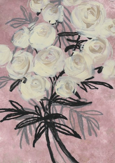 Rose bianche astratte da Rosana Laiz Blursbyai
