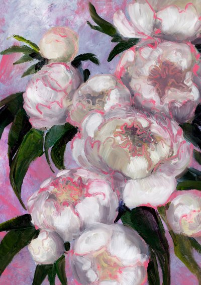 Peonie rosa tenue da Rosana Laiz Blursbyai