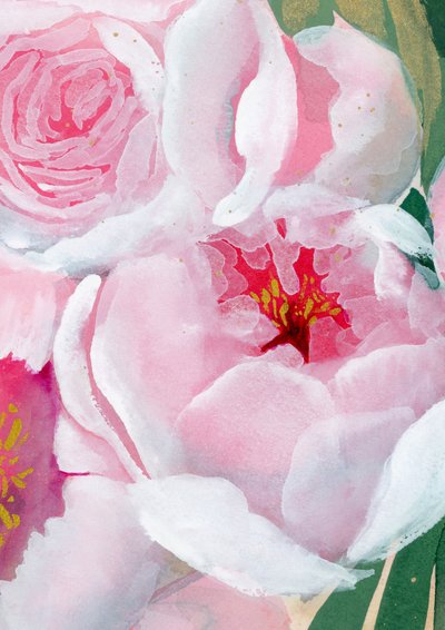 Fiore di peonia rosa tenue da Rosana Laiz Blursbyai