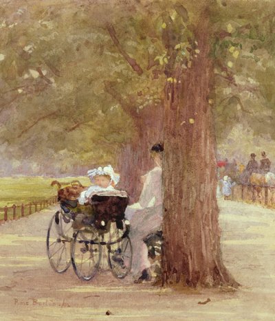 Una pausa a Rotten Row, 1892 da Rose Maynard Barton