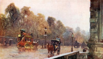 Grosvenor Place in un giorno di pioggia da Rose Maynard Barton