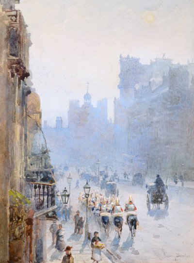 Via di San Giacomo verso il Palazzo di San Giacomo da Rose Maynard Barton