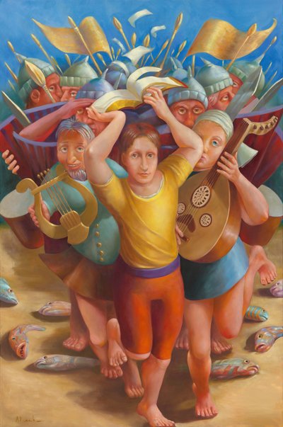 Attraversando il Giordano, 2011 da Rosemarie Adcock