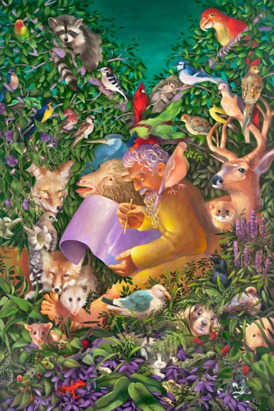 Noè e gli Animali Prima del Diluvio Universale da Rosemarie Adcock