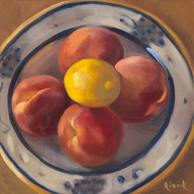 Pesche e limone, 2016 da Rosemarie Adcock