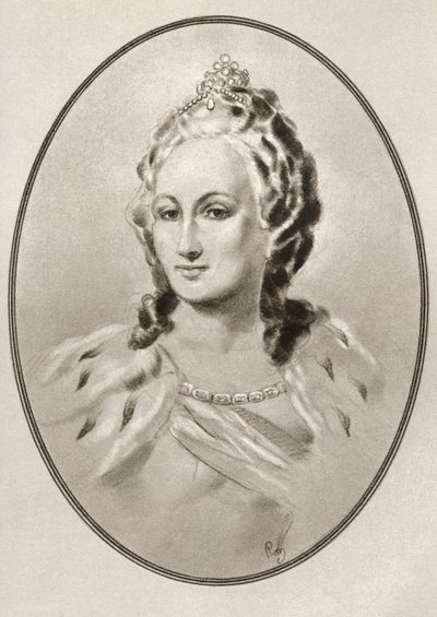 Caterina II, da Living Biographies of Famous Rulers da Ross Gordon