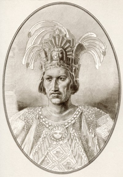 Moctezuma II, da Living Biographies of Famous Rulers da Ross Gordon