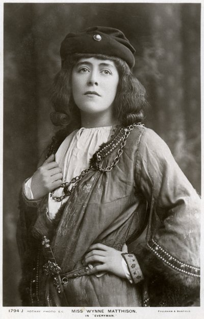 Edith Wynne Matthison, attrice britannica, c1907 da Rotary Photo