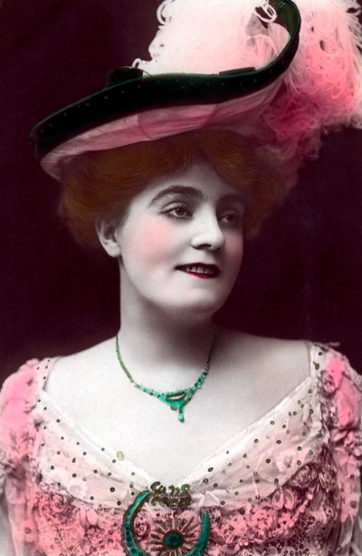 Evie Greene 1875-1917, attrice inglese, 1906 da Rotary Photo