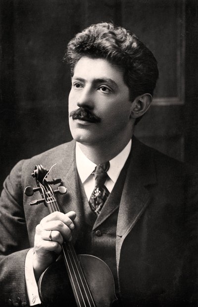 Fritz Kreisler 1875-1962, violinista e compositore americano di origine austriaca, 1907 da Rotary Photo