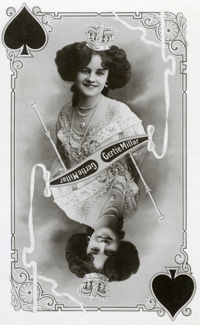 Gertie Millar, attrice e cantante britannica da Rotary Photo