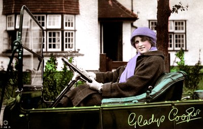 Gladys Cooper 1888-1971, attrice inglese, inizio XX secolo da Rotary Photo