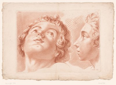 Due teste di ragazzi da Louis François Roubillac