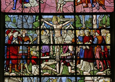 Vetrata raffigurante il martirio di San Dionigi (dettaglio) da Rouen School