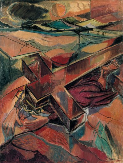 Cristo che cade sotto il peso della croce, c1940s da Roy de Maistre