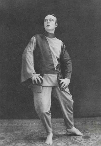 Rudolf von Laban, ballerino austriaco (foto b/n) da Ruben Sobol