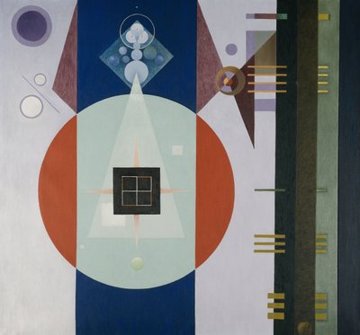Quadrato scuro da Rudolf Bauer